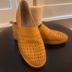 Josef Seibel Light Brown Slip-On Shoes